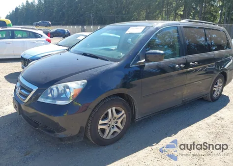 2005 Honda Odyssey Ex-L из США, поврежденный, VIN 5FNRL38745B085225